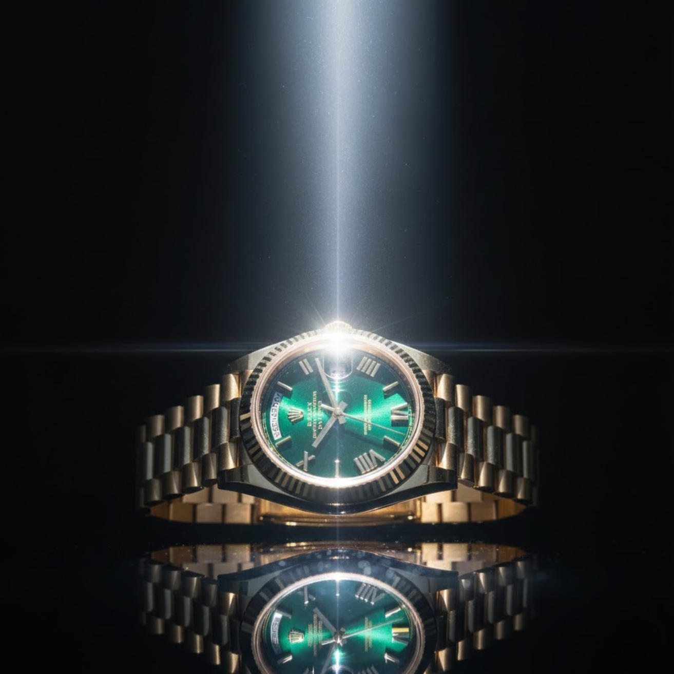 Rolex Day-Date 40 mm Green Dial