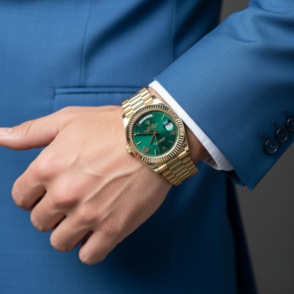 Rolex Day-Date 40 mm Green Dial